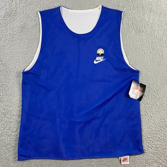 Vintage 90s Y2K Nike Mesh Jersey Mens Large Reversible Basketball USA Made NEW - Picture 1 of 10